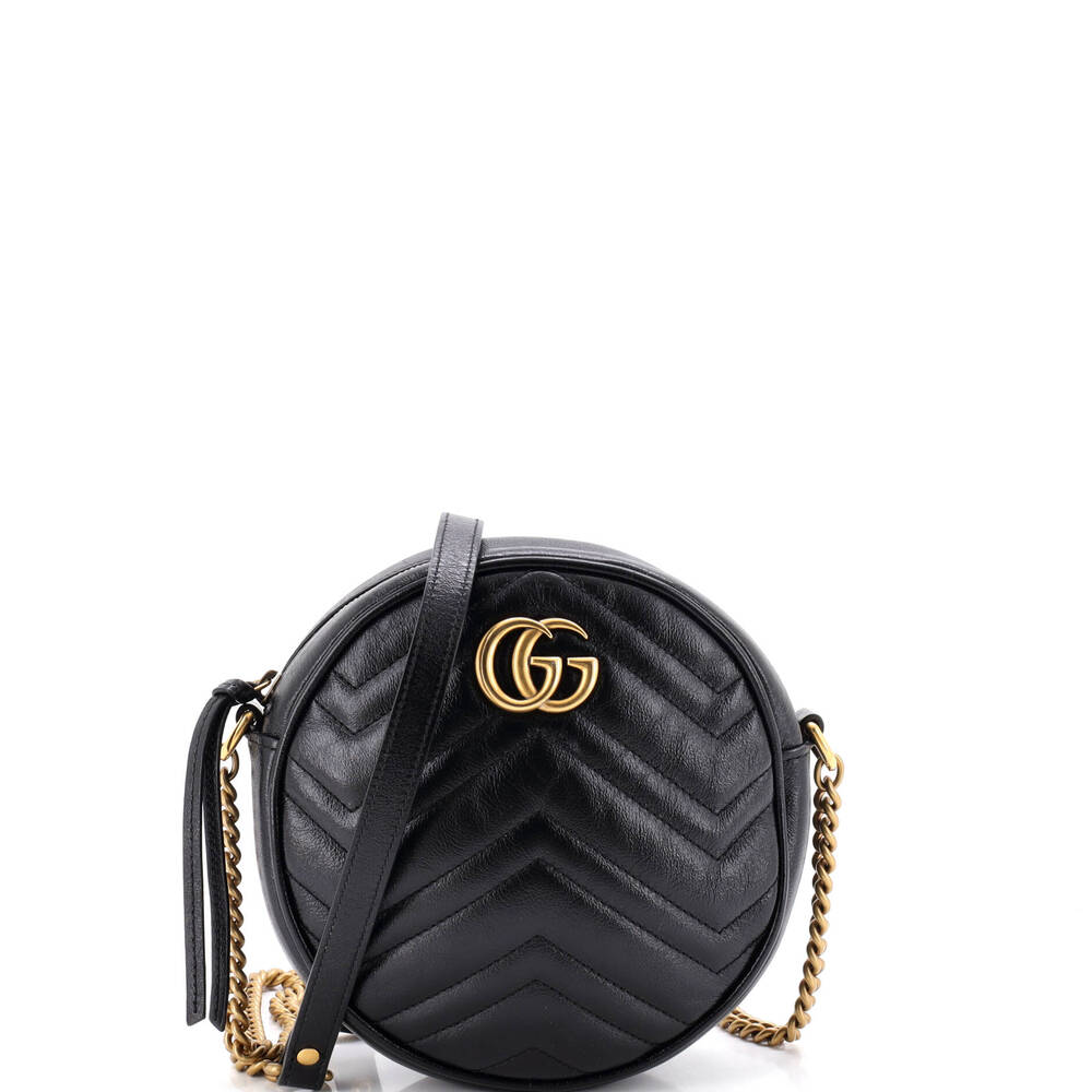 Gucci Gg Marmont Round Shoulder Bag #266045G10B